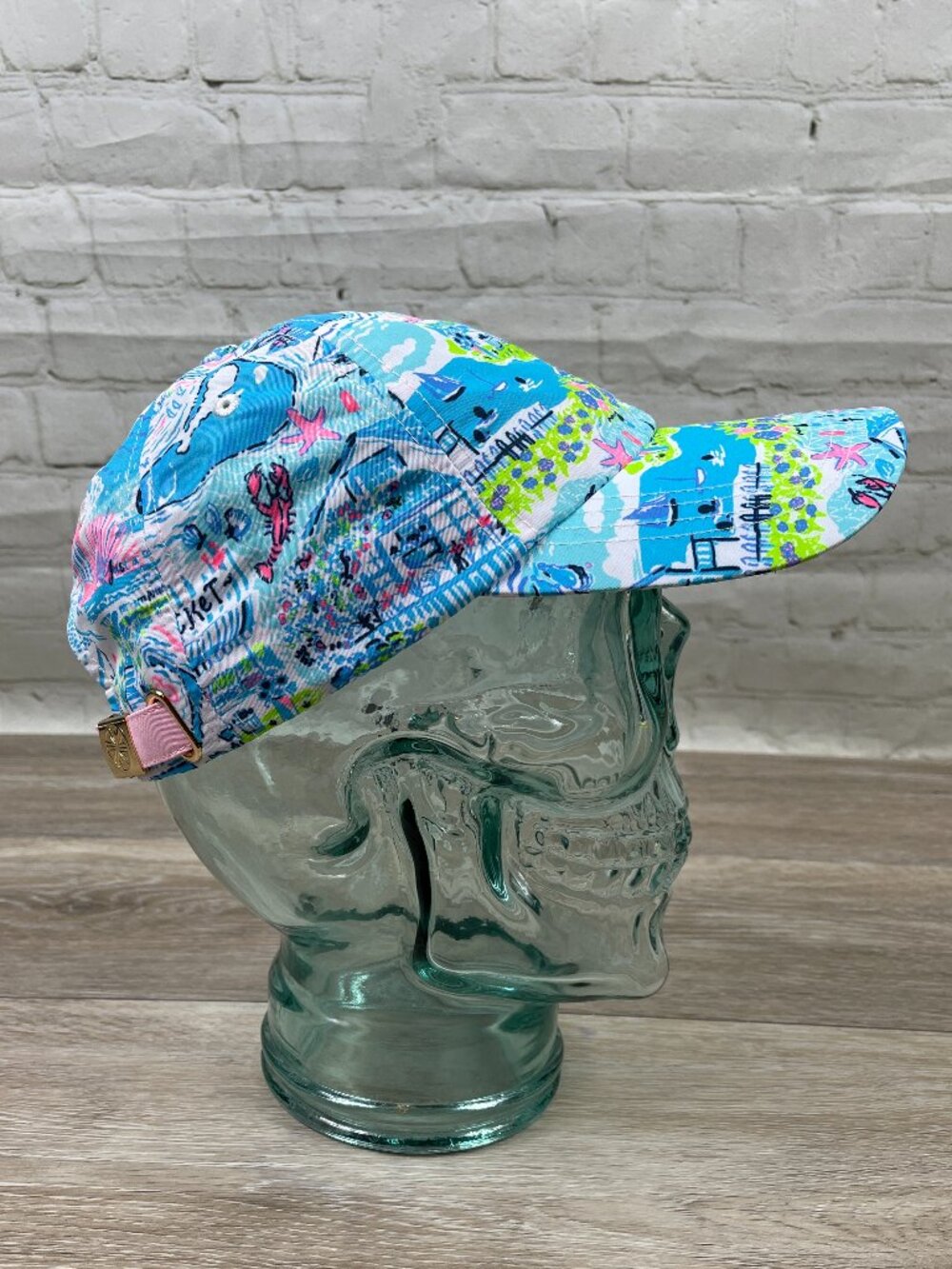 NWOT RARE PRINT Lilly Pulitzer Run Around Strap Back Hat / cap